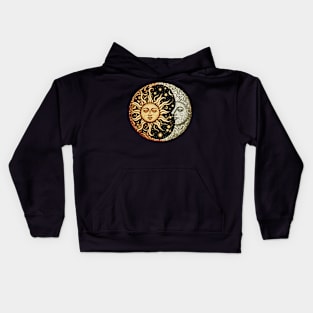 Sun and Moon Mosaic Kids Hoodie